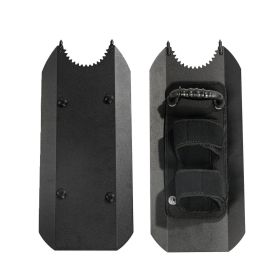 1pc High-strength Large Pure Metal Iron Tactical Training Arm Guard, Handheld Dual Head Shield, Comfortable Grip, Very Suitable For Outdoor Hiking, Fo