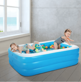 Inflatable Swimming Pools Family Swim Play Center Pool Blow Up Kiddie Pool For Family Inflatable Lounge Pool For Kids Baby Inflatable Water Ball Pool