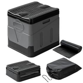 1Pc Portable Toilet For Car Camping Boating Hiking Outdoor Travel Potty With Carry Bag Foldable Emergency Toilet With Lid Trash Bags