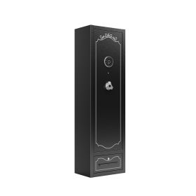 8 - Gun Capacity Rifle Safe. Holds Rifles, Pistols, Shotguns. Digital Lock For Quick Access. Removable Shelf. Special Gun Rack For Scoped Rifles. Plus