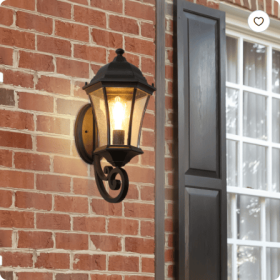 1-Pack Vintage Wall-Mounted Outdoor Lantern Light  Elegant Black Metal Sconce For Porch, Patio, And Garden Lighting  Bulb Not Included (Color: Black)