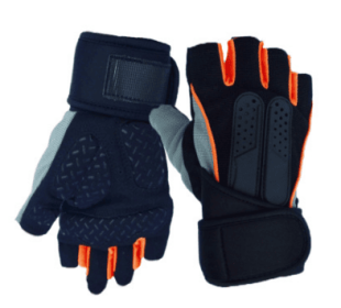 Unisex Tactical Weight Lifting Gym Gloves (Option: Orange-L)