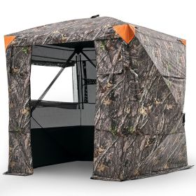 Portable Hunting Blind See Through Ground Deer Blinds 4-5 Person Carrying Bag (Product Size: 70 x 70 in, size: 70 x 70 in)
